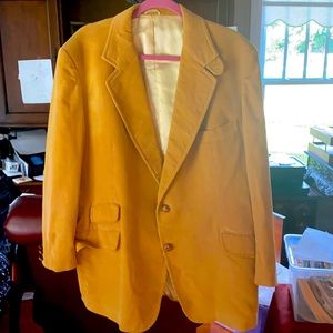 Mercedes vintage coat, mustard color